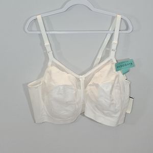Goddess softcup white bra new 50DD